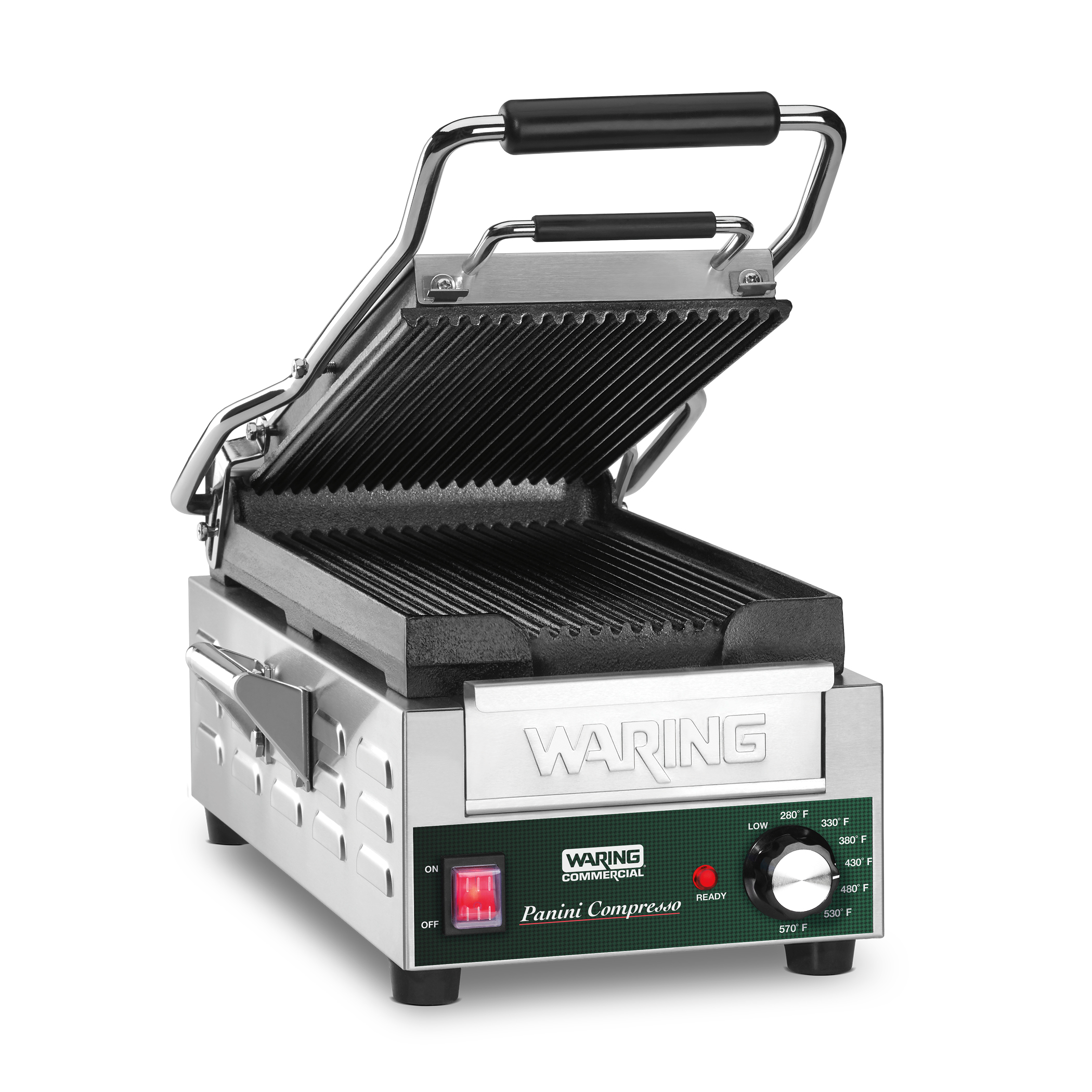 Ribbed Panini Grill, 7.75" x 12.5"